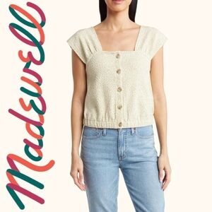 Madewell Floral Jacquard Top